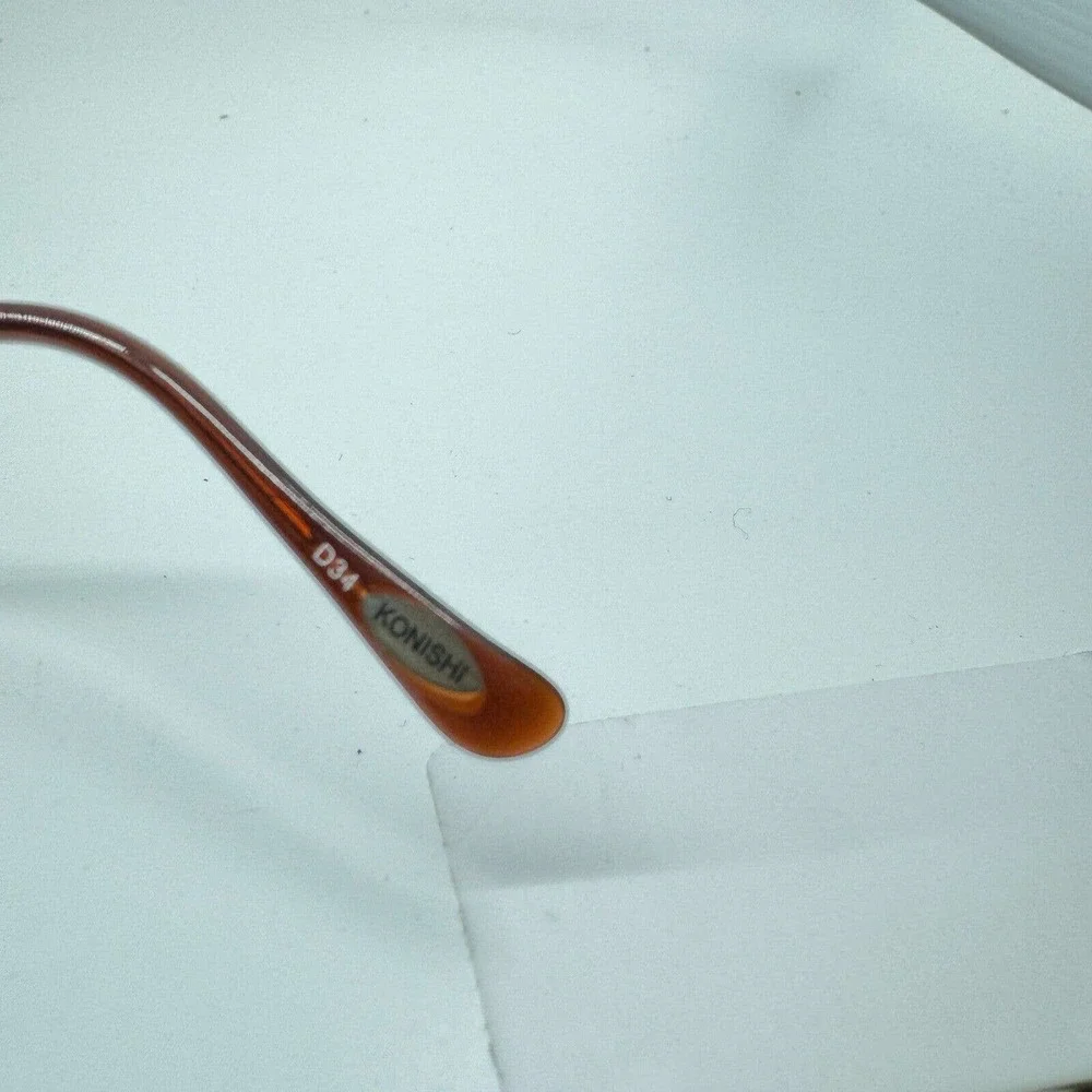 Konishi Eyeglasses Frames‎ KF7441 55-18-140 Satin Brown Flex Titianium H9705